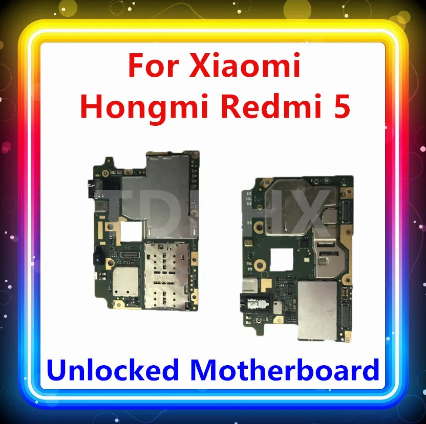 Разблокирована для Xiaomi Hongmi Redmi 5 материнская плата Android OS с чипом 16 ГБ 32 ГБ 64 ГБ заменена для Hongmi 5 материнская плата логическая плата