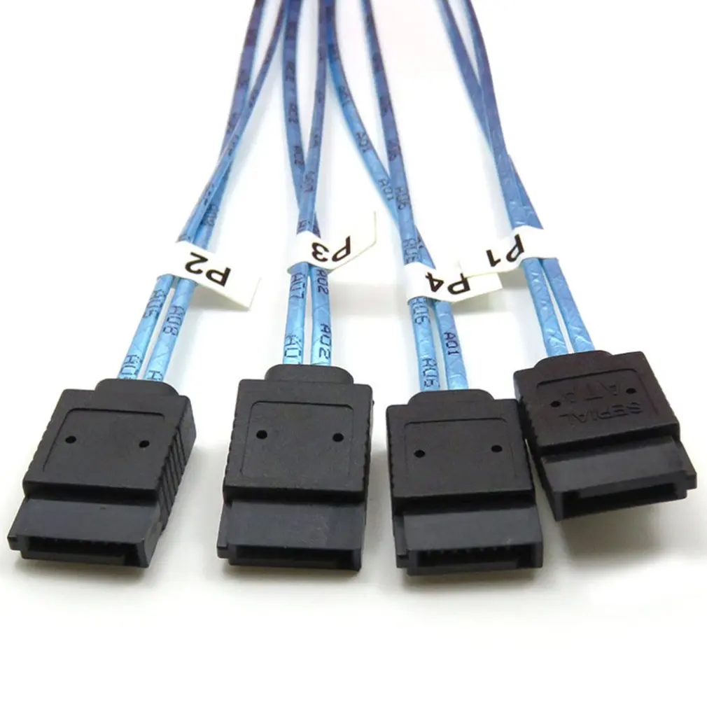 Мини Sas высокой плотности Sff-8644 к 4Sata7P 12 Гб сервер внешний жесткий диск кабель