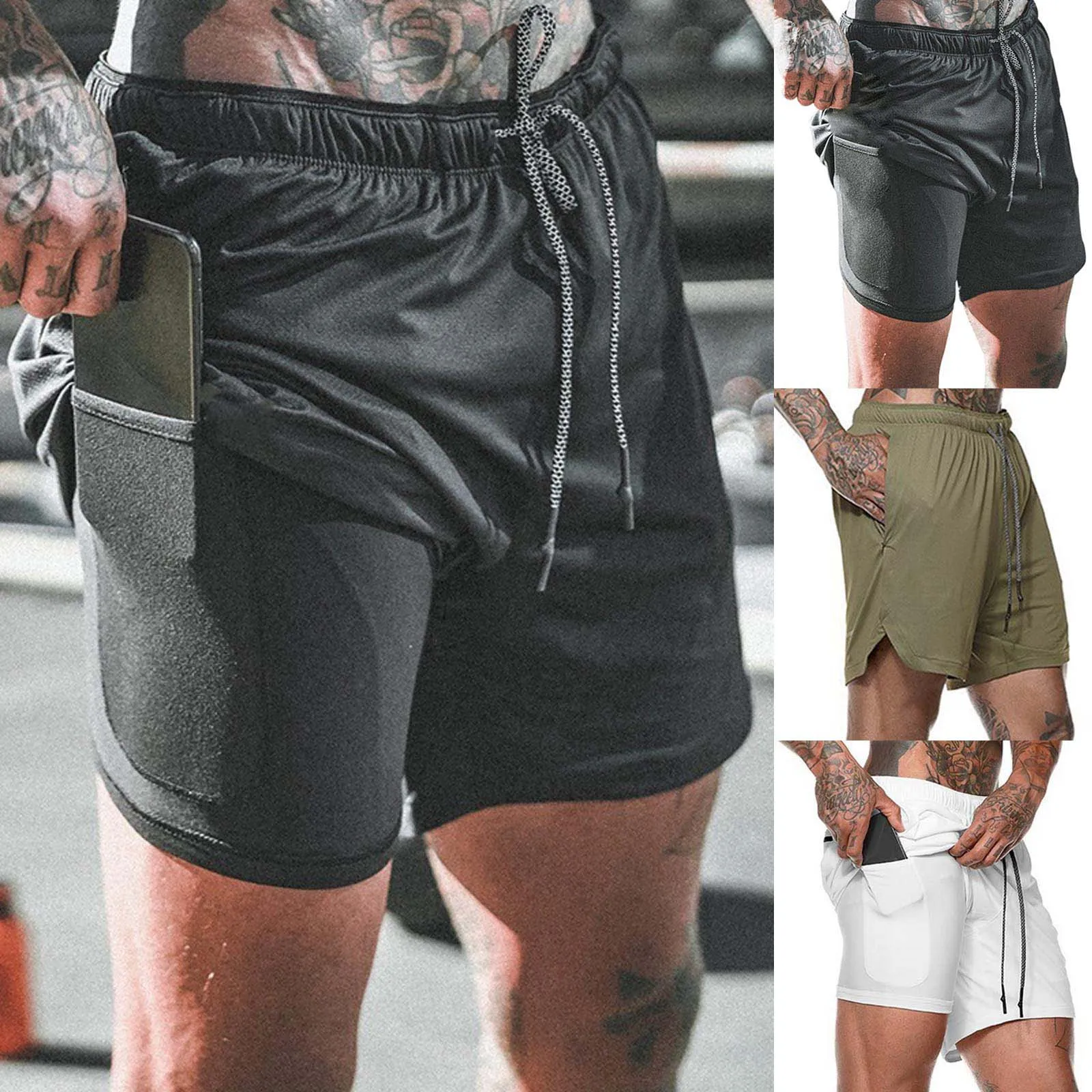 Pantalones cortos de verano para hombre, bañadores informales para entrenamiento, playa, transpirables, para gimnasio, G30, 2020