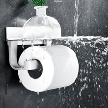 Держатель для туалетной бумаги, алюминиевый многофункциональный держатель для хранения, держатель для полотенец в ванной,, новинка