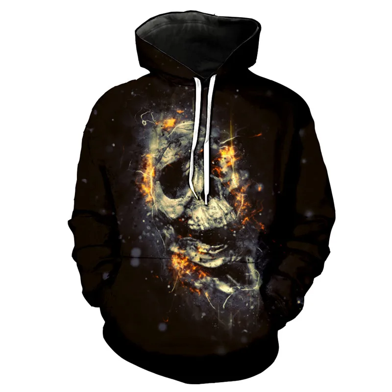 

Melting Ghost 3d Print Hoodies Fashion Men Harajuku Funny Sweatshirts Streetwear Hip Hop Quality Plus Size Autumn Winter Clothes