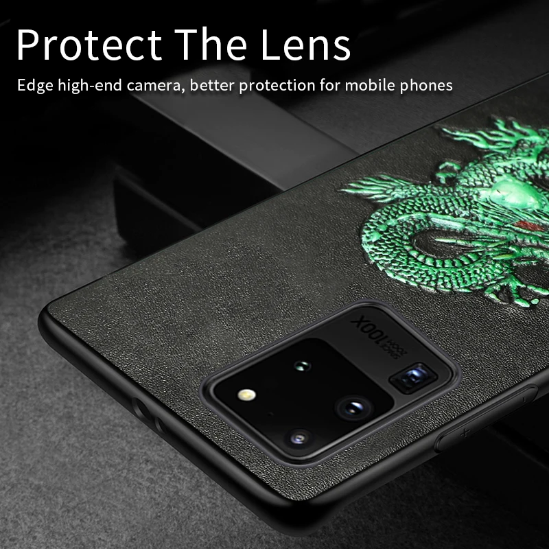 LANGSIDI Luxury Phone case For samsung s20 ultra plus s10 e Galaxy a50 a51 a80 note 10 animal Genuine leather shockproof cover LANGSIDI Luxury Phone case For samsung s20 ultra plus s10 e Galaxy a50 a51 a80 note 10 animal Genuine leather shockproof cover