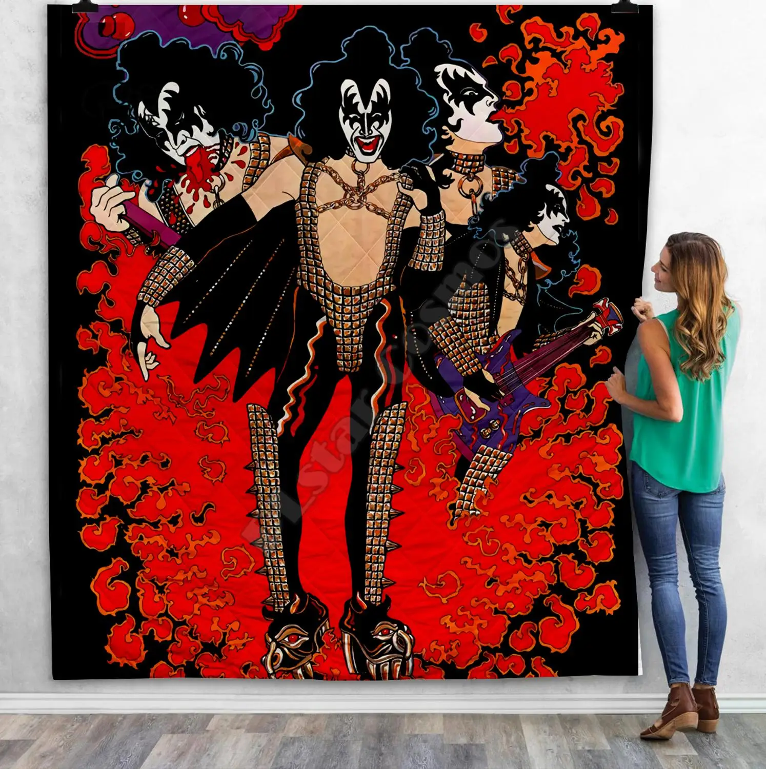 KISS Rock & Roll All Nite вечерние 3D одеяло для детей взрослых постельные принадлежности