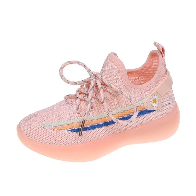 

Children's Shoes Girls Boys Sport Flying Woven Breathable Shoes Soft Bottom Non-Slip Casual Kids Shoes Sneakers Size 26-37