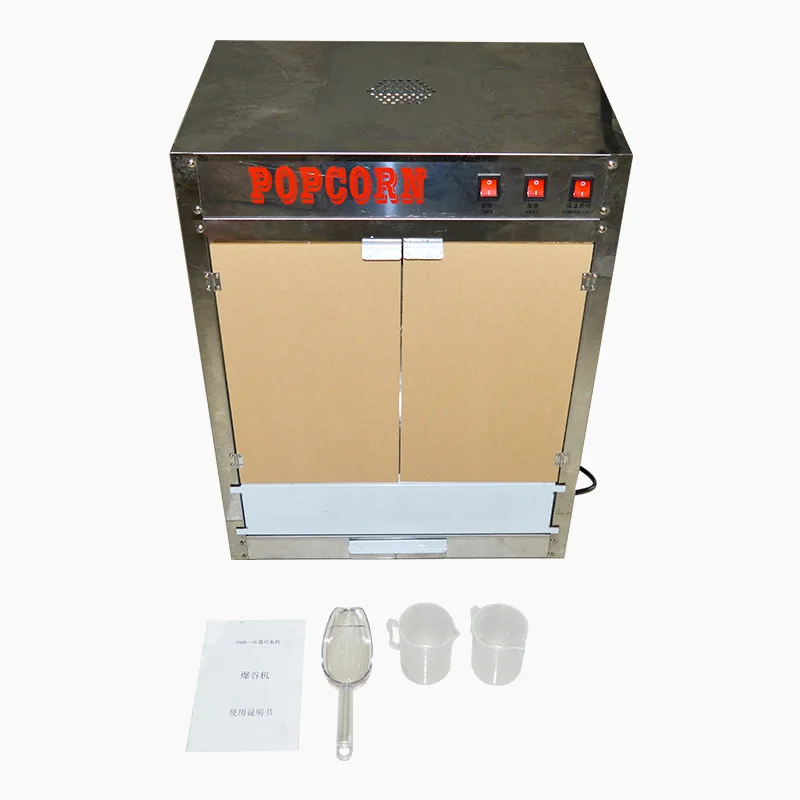 Automatic Popcorn Machine Electric Popcorn Maker Electric Puffed Rice Maker Commercial Automatic Corn Popper ZA-08