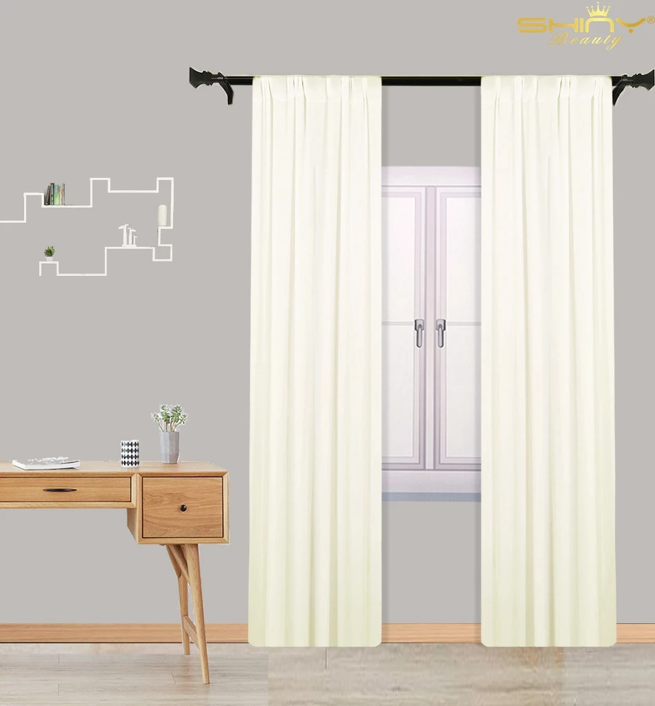 59 ''x 108'' прозрачная занавеска s слоновая кость 2 панели Тюль шифон фон занавески s для свадьбы Backdrop-M1007