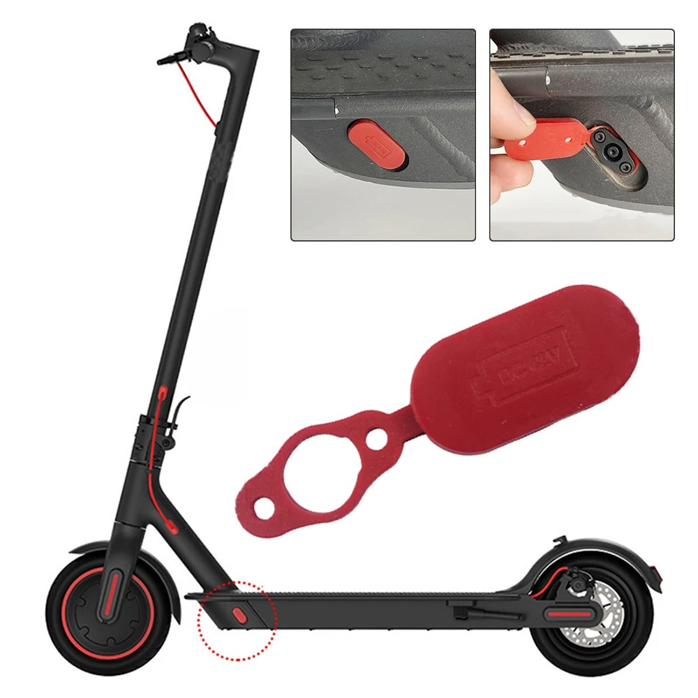 Red Charging Port Cover Silicone + Magnet For Xiaomi Mijia 1s Essential Pro  2 Electric Scooter Parts Accessories|Scooter Parts \u0026 Accessories| -  AliExpress