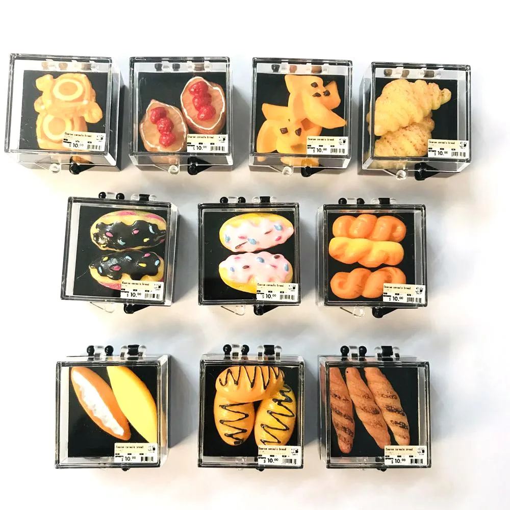 1/6 Scale Miniature Dollhouse Bread Cake Milk Simulation Mini Foods for Barbies Doll Kitchen Pretend Play Baking Toys 6