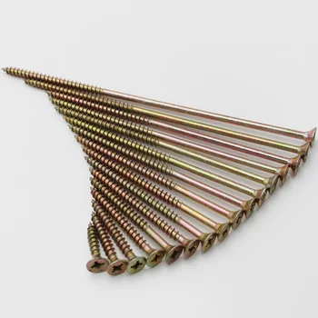 

M3.5/M4/M5/M6 Zinc plated steel phillips round head self tapping Wood Screws long 12mm to 100mm