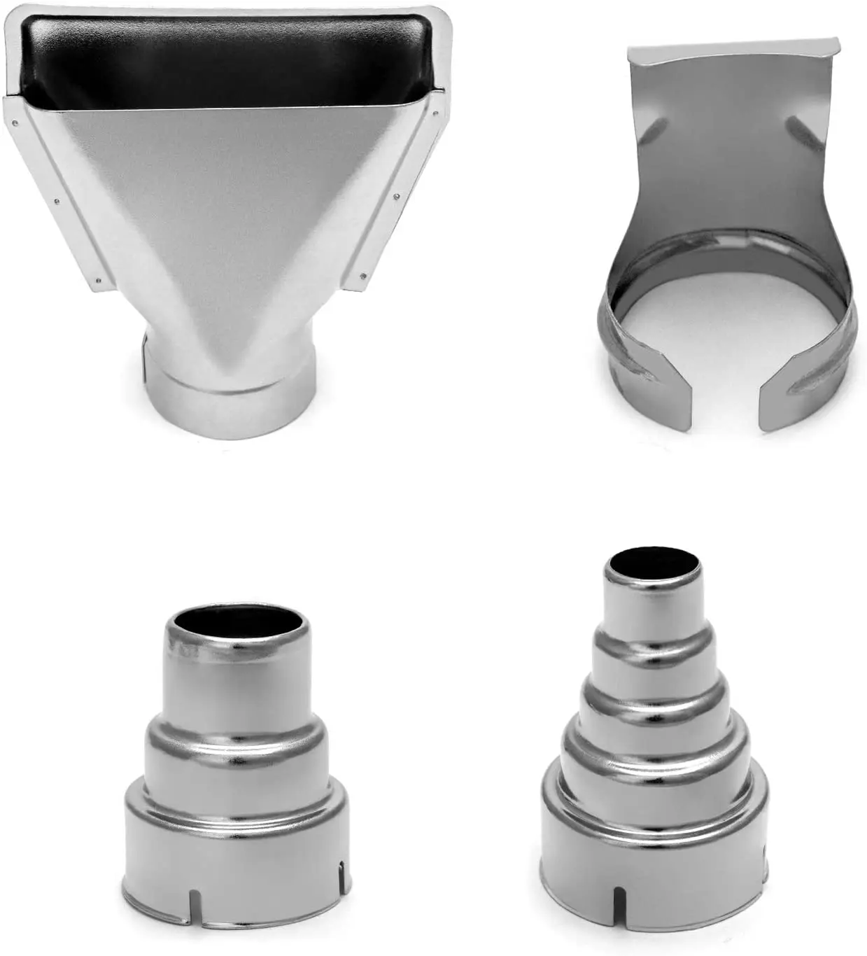 Heat gun nozzle hot air gun nozzles for building hair dryers spoon reflector scraper cone glass protection nozzle diameter 4pcs
