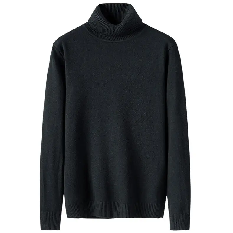 High-Neck Sweater Men Pullovers Quality Male Turtlenck Pullover Men Autumn Winter Thicken Turtle-neck Sweaters Mens MuLS Brand 1