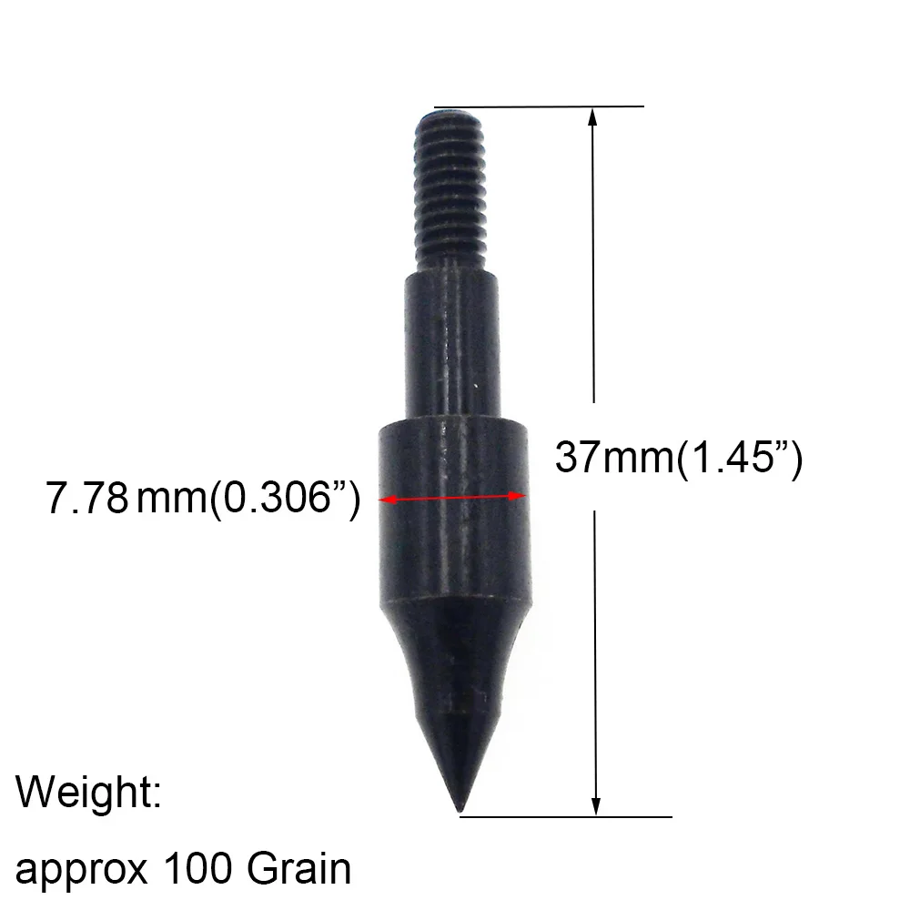 30 шт. 100 зерновых точек для поля, головки стрел, винтовые вставки, стрелы для стрельбы из лука, наконечники для занятий стрелой