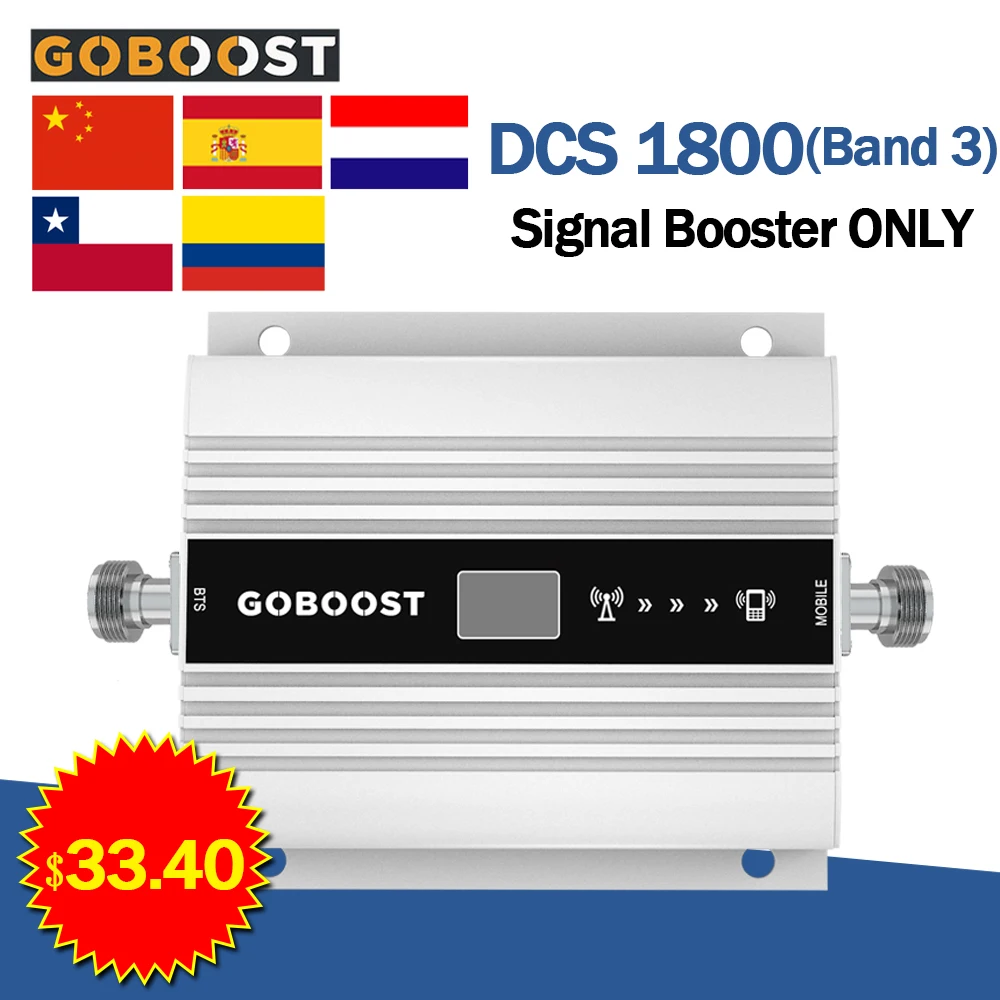 Antenna Signal Booster 4G GSM 900MHz 2G 3G 4G LTE DCS 1800 2100 For Cell Phone 68dB Gain