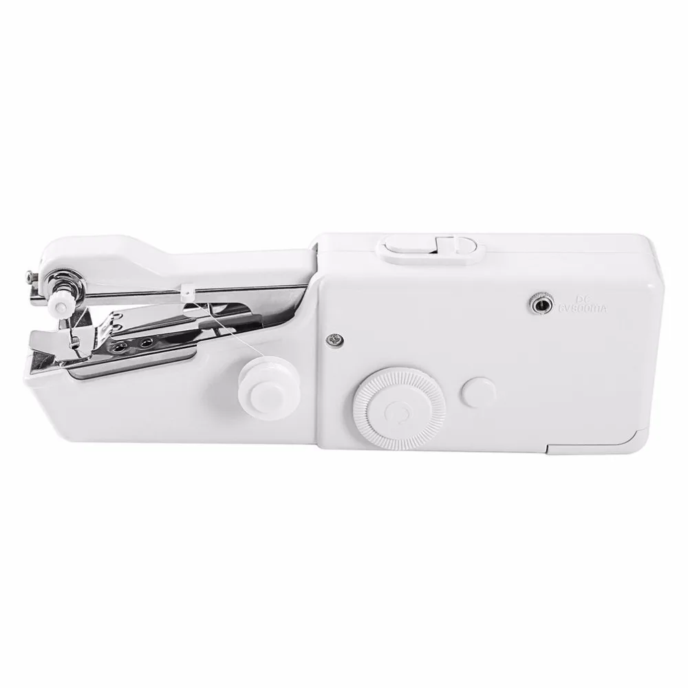 

Mini Portable Electric Handheld Sewing Machine Battery Powered Easy Stitch Clothes Sewing Tool For Travel Home Use
