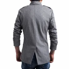 Прямые поставки aowofs официальный подлинный продукт Англия мужчины шерстяной двубортный Дафлкот воротник стойка? Пальто Y014