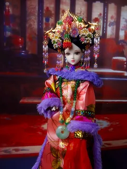

12" Collectible Chinese Dolls Vintage Qing Dynasty Princess Dolls Oriental BJD Doll Girl Toys Christmas Birthday Gifts