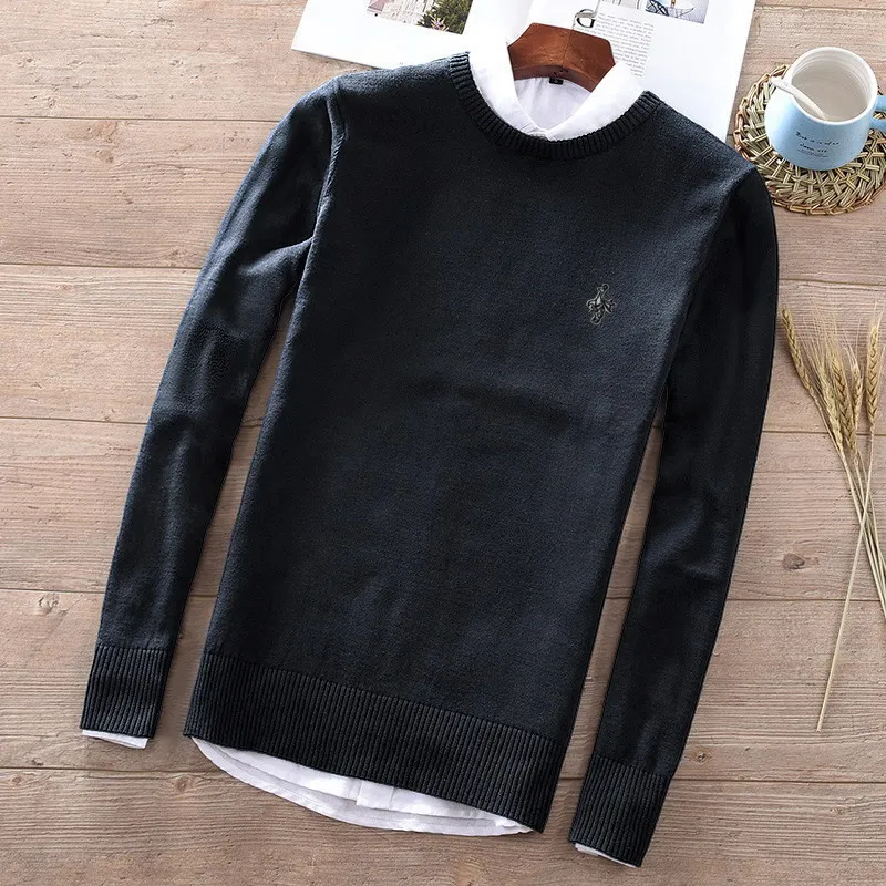 Men Sweaters 2019 Autumn Winter Fashion Casual Slim Fit Cotton Knitted Mens Sweaters Pullovers Men Brand Clothing Knitwear 8507 Men Sweaters 2019 Autumn Winter Fashion Casual Slim Fit Cotton Knitted Mens Sweaters Pullovers Men Brand Clothing Knitwear 8507