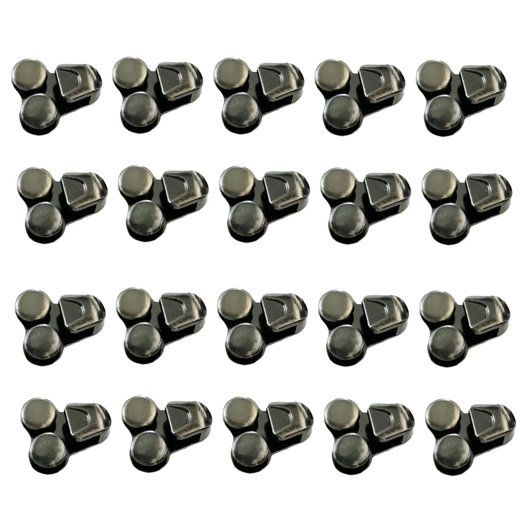 20 Pieces Alloy Shoes Lace Hooks Shoelace Buckles Repair Hunting Hiking Boots