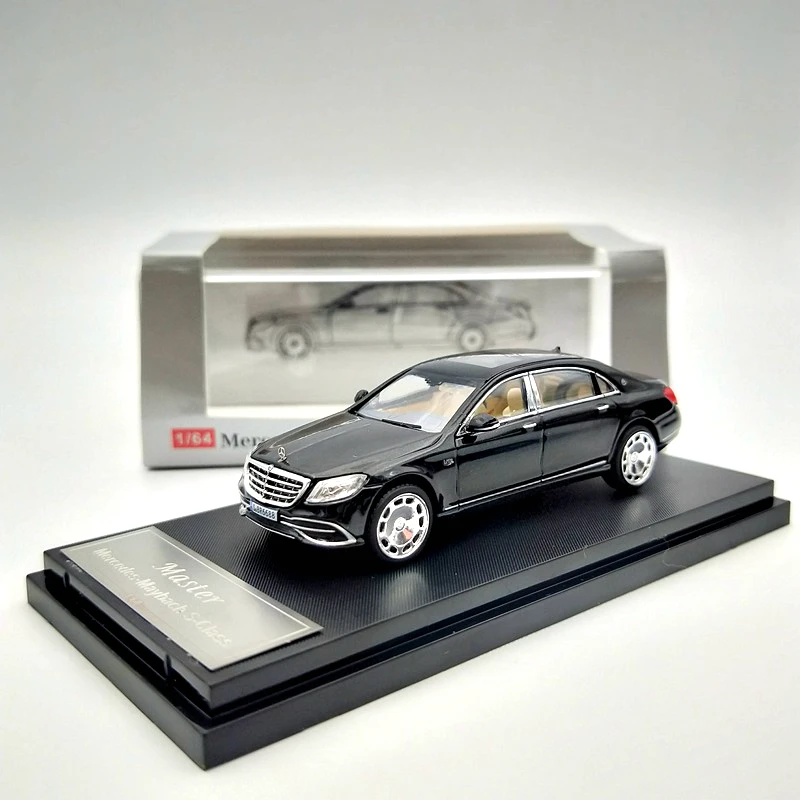 SUPER DEALS! Master 1/64 For Maybach S-Class S680 Model Toys Car Diecast Collection Limited Edition Gifts Black