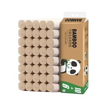 

16 Rolls of One Bag Water Absorbtion Paper Soft Roll Paper Bamboo Pulp Coreless Tissue Paper for Home Toilet