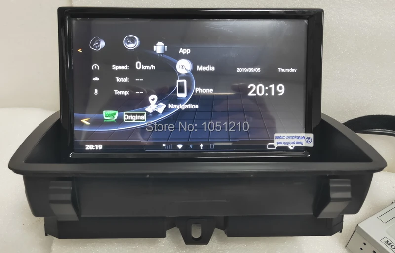  Ouchuangbo audio player radio recorder for Q3 2011-2016 support android 9.0 gps 8 inch 4GB RAM 64GB