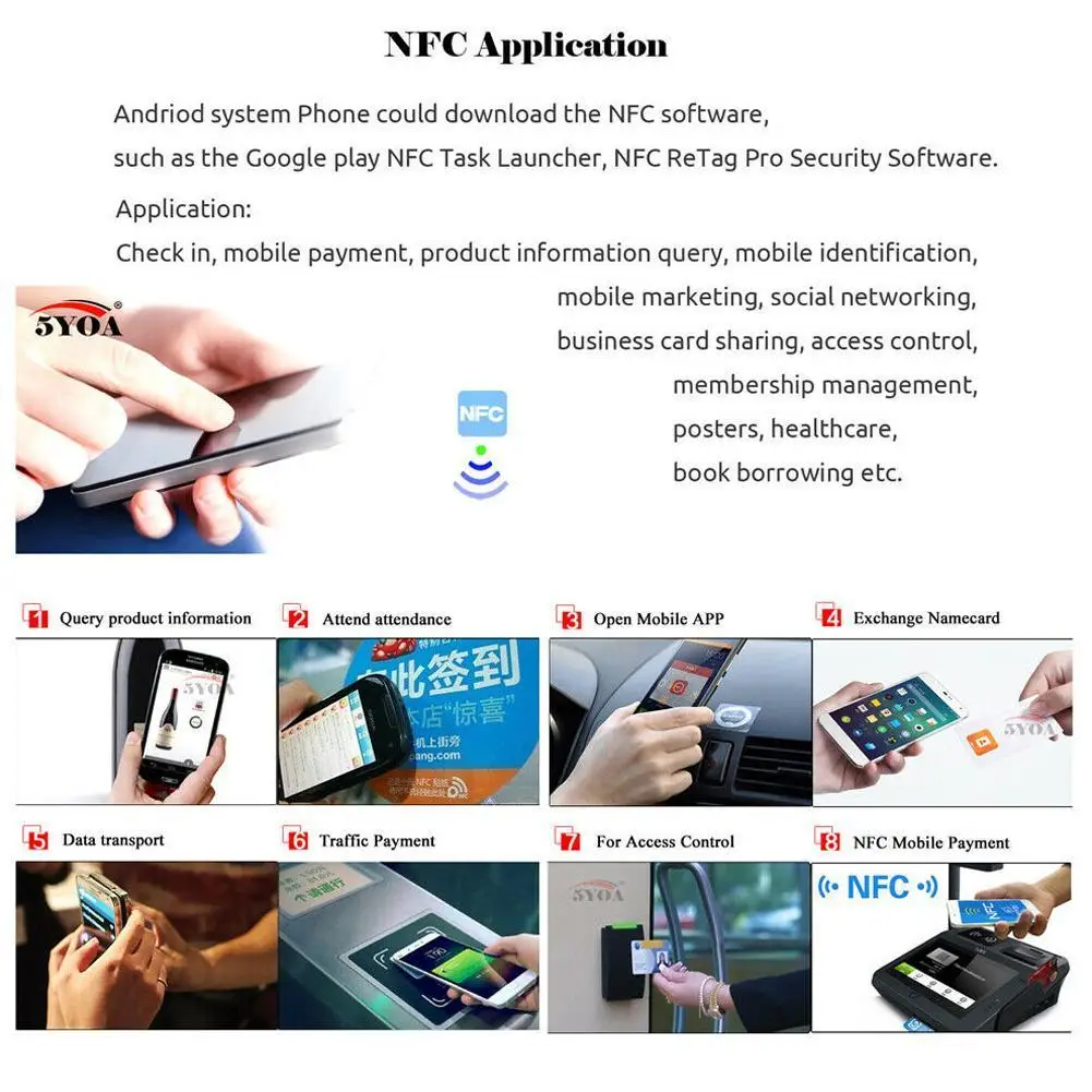 1 шт. портативная недорогая Водонепроницаемая NFC карта NTAG215 система Android метки M5I7| |