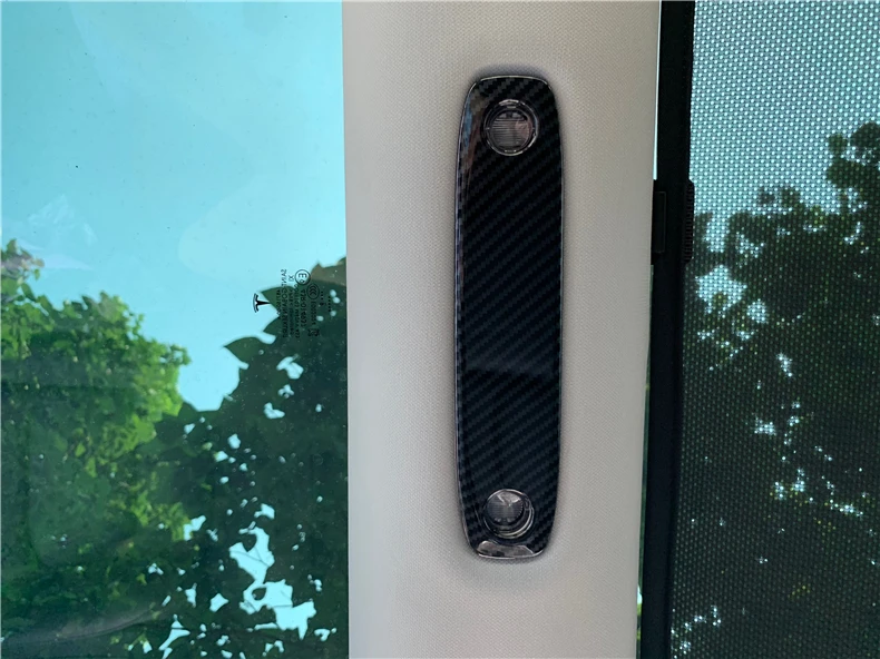 Для Tesla модель 3 лампа для чтения из углеродного волокна патч украшение интерьера Модификация аксессуары декоративный свет внутренний потолок