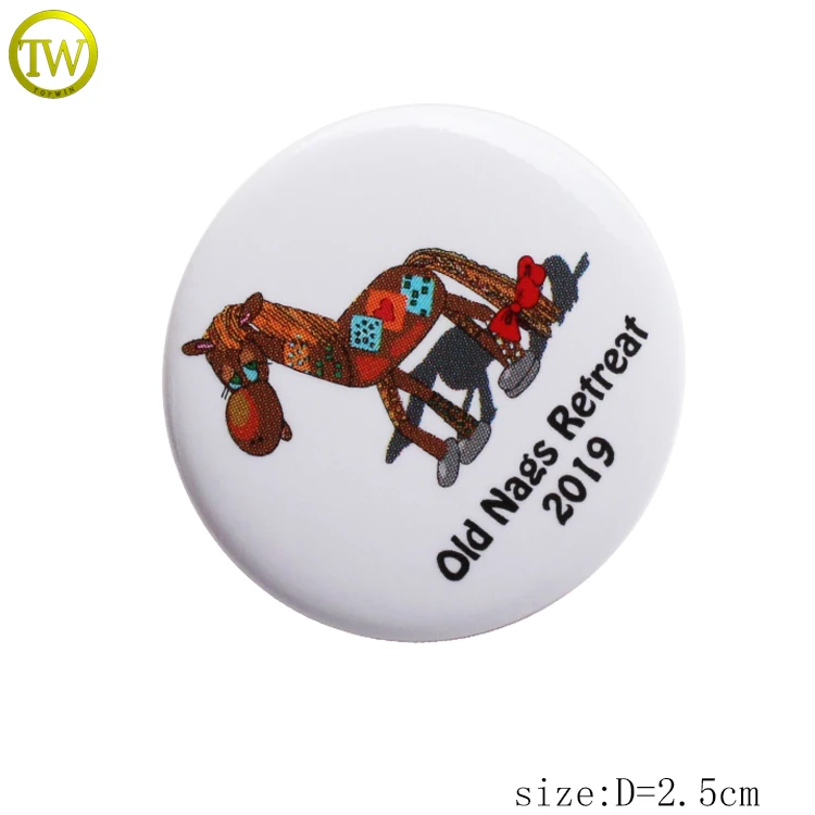 

Custom metal pin button badge cheap promotion safety pin advertisement badges