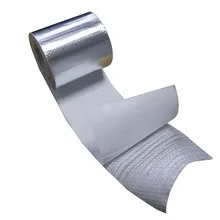 1 рулон 10 м* 5 см Алюминиевая фольга оберточная лента автомобильный моторный отсек интеркулер масляная труба теплоизоляция воздушный шланг самоклеящаяся лента