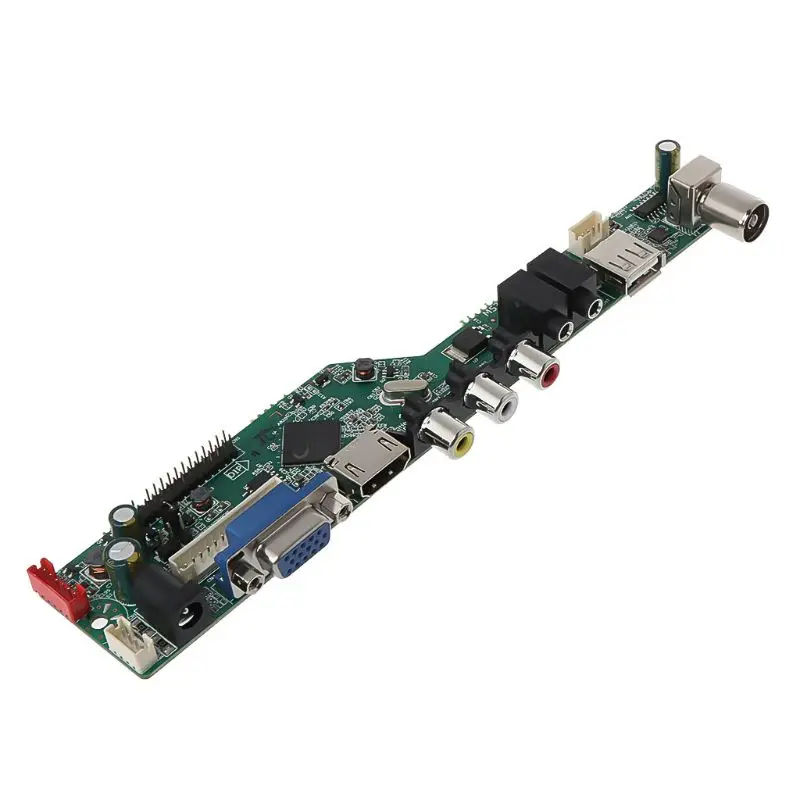 Универсальная ЖК-плата контроллера разрешение ТВ материнская плата VGA/AV/tv/USB интерфейс драйвер платы Прямая поставка