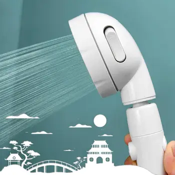 

360 Degree Rotation Adjustable Water Booster Bathroom 3 Mode Shower Spray Head