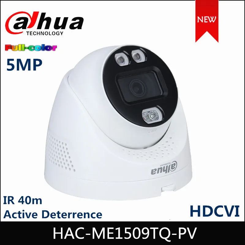 Dahua Hac Me1509tq Pv 5mp Hdcvi Full Color Active Deterrence Fixed Eyeball Camera Ir 40m Analog Camera Surveillance Cameras Aliexpress