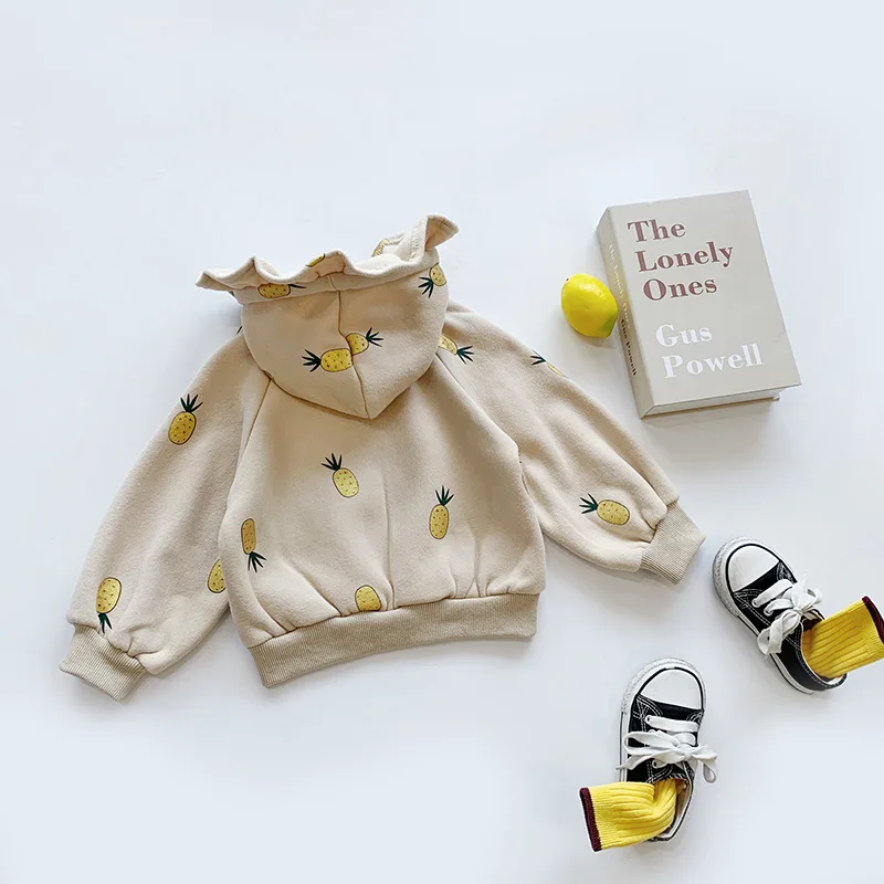 Autumn and Winter Children's Sweater Baby Girl Jacket Kids Girl's Sweatshirts Hooded Tops Children Outfits Clothing