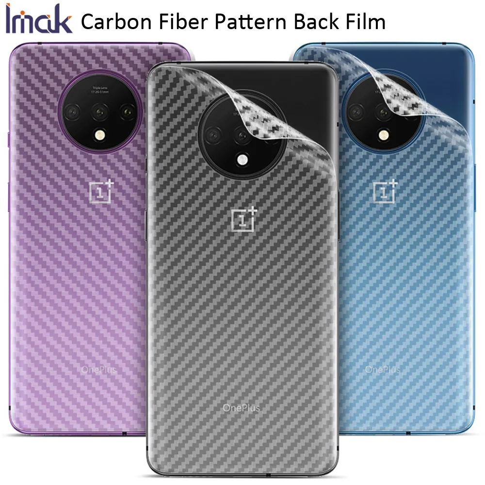 Задняя пленка из углеродного волокна IMAK Oneplus 7T Pro 7 защитная наклейка 1 + 7|Защитные