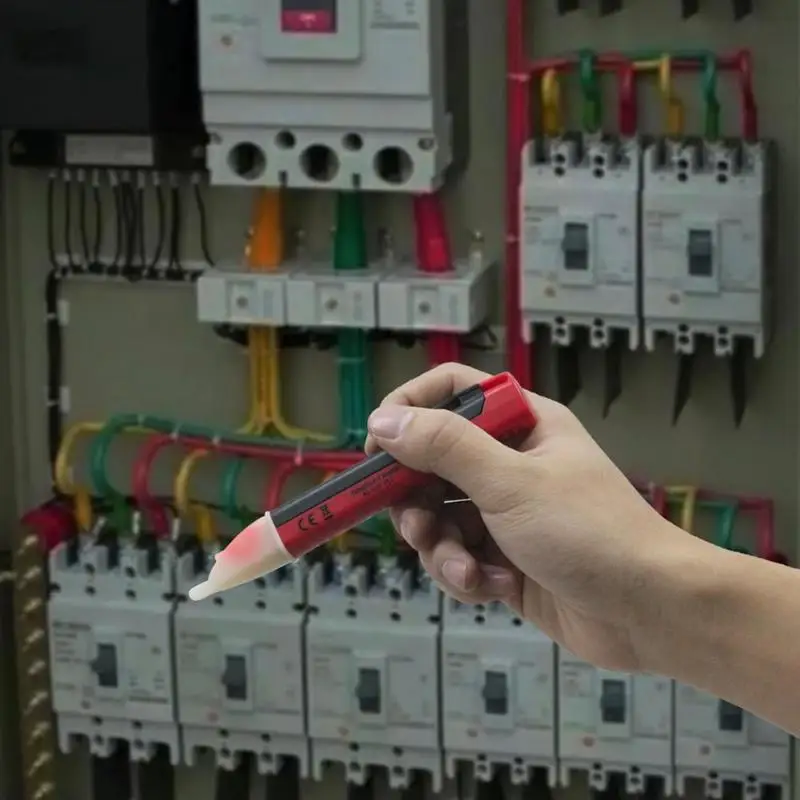 Двойные кнопки 90-1000 В AC Розетка тестер датчика детектора напряжения Электрический Тест Ручка светильник индикатор напряжения