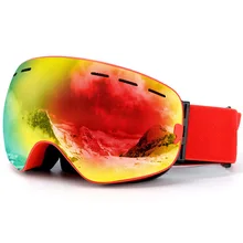 Comprehensive Revo Coatings Large Spherical Mirror Windproof Cocker Nearsighted Glasses Ski Goggles/Hx18 Covered Edge Comma