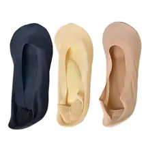 1 пара носков для поддержки свода стопы с 3D эффектом массажа ног, забота о здоровье женщин, ледяные шелковые носки с гелевыми подушечками, невидимые стельки, летние носки