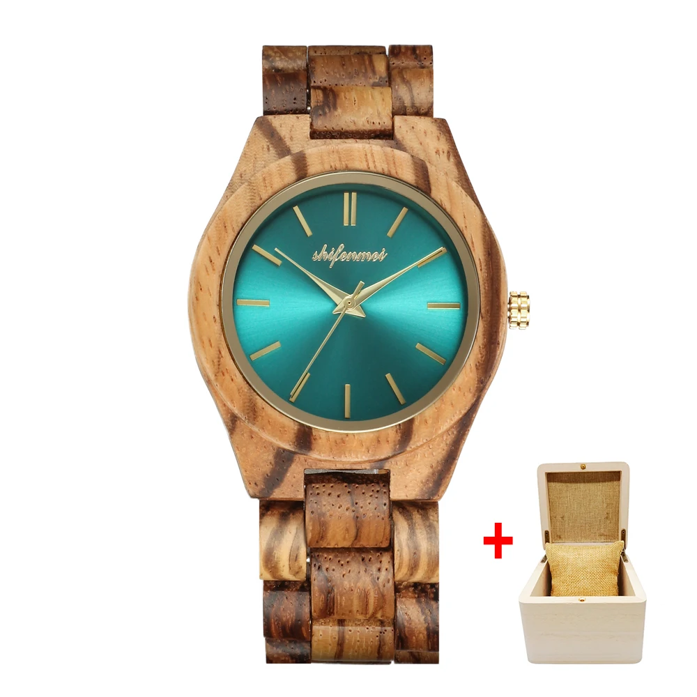 Shifenmei женские часы деревянные часы женские роскошные Брендовые спортивные наручные часы кварцевые часы деревянные часы женские часы Zegarek Damski - Цвет: 5563 with box