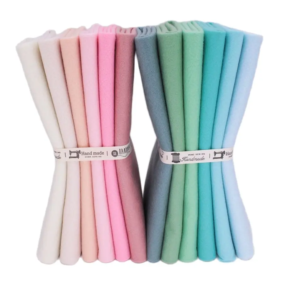 High Density Non-Woven 1.2mm Soft Felt DIY Craft ,Needlework Sewing Dolls Toys Material, Polyester Fabric 12 Pcs/Lot 25cmx28cm