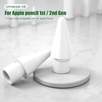 

1PCS Touch Screen Pencil Nib For Apple pencil 1st & 2nd Generation Smooth Toch Pen Tip For Apple Pencil 2 Stylus Pen Nib