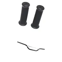 Черный 7/8 ''22 мм тяга руль и ручки для Cruiser Chopper Bobber 80 см