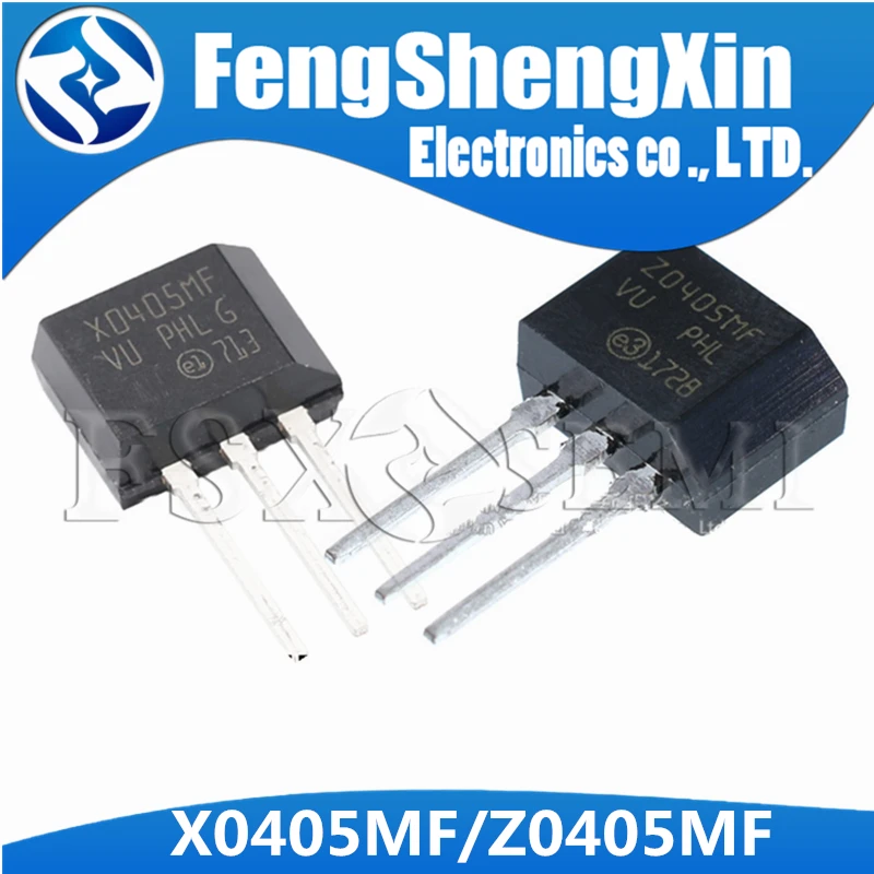 10 шт./лот X0405 X0405MF Z0405 Z0405MF трехконтактные односторонние Тиристоры 4A/600V TO-202 |