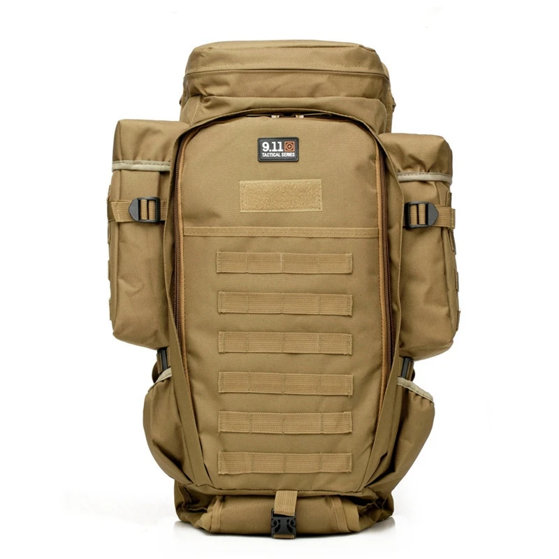 60L Waterproof Outdoor Travel Trekking Camp Backpack Sport Military Tactical Bag 