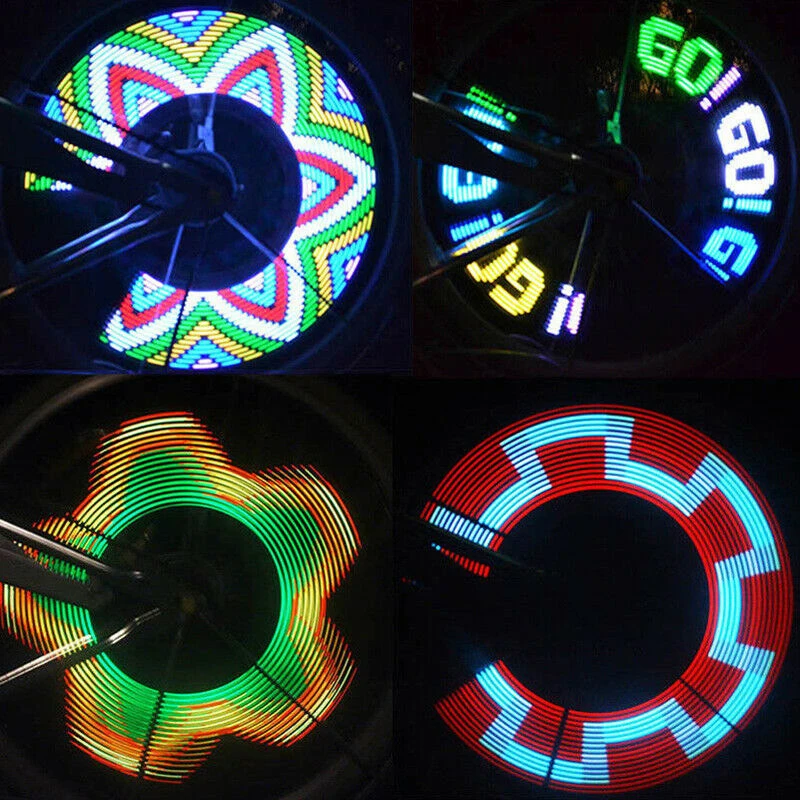 32LED велосипедные фонари спицы двухстороннее оборудование для верховой езды части безопасный и надежный фонарик для велосипедных спиц