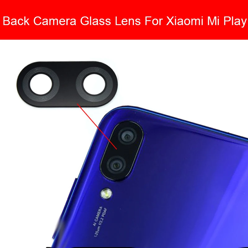 Стеклянная крышка для объектива задней камеры Xiaomi Mi Play MiPlay основная задняя