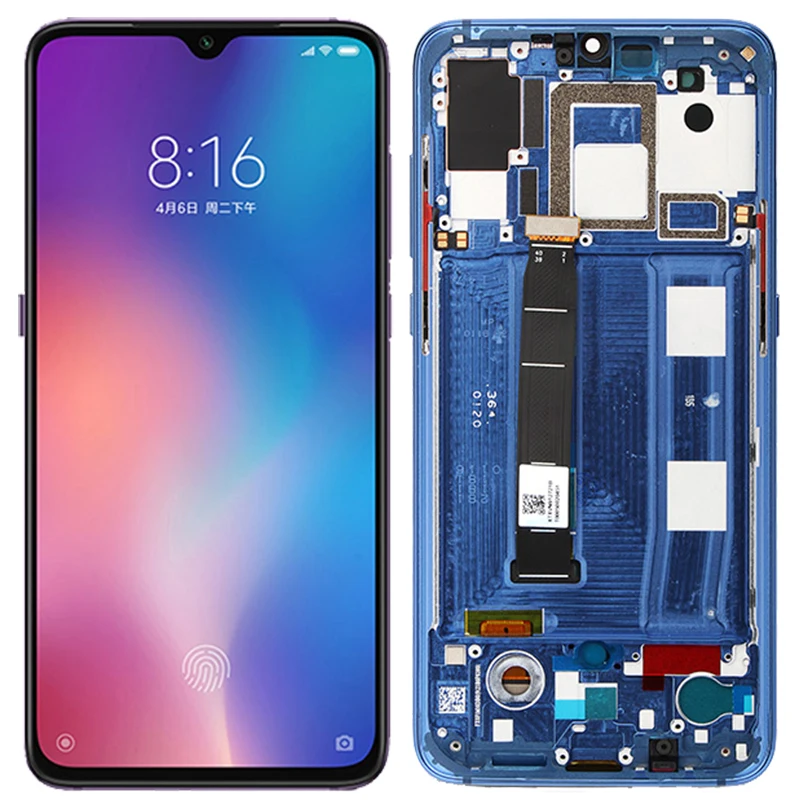 Оригинальный ЖК дисплей для Xiaomi Mi 9 с рамкой 6 39 дюйма AMOLED экран Mi9 дигитайзером