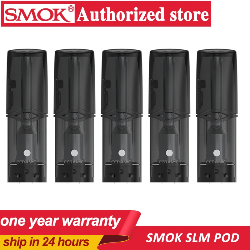 5 шт./упак. электронных сигарет Smok уз керамический POD Vape 0 8 мл Ёмкость электронная