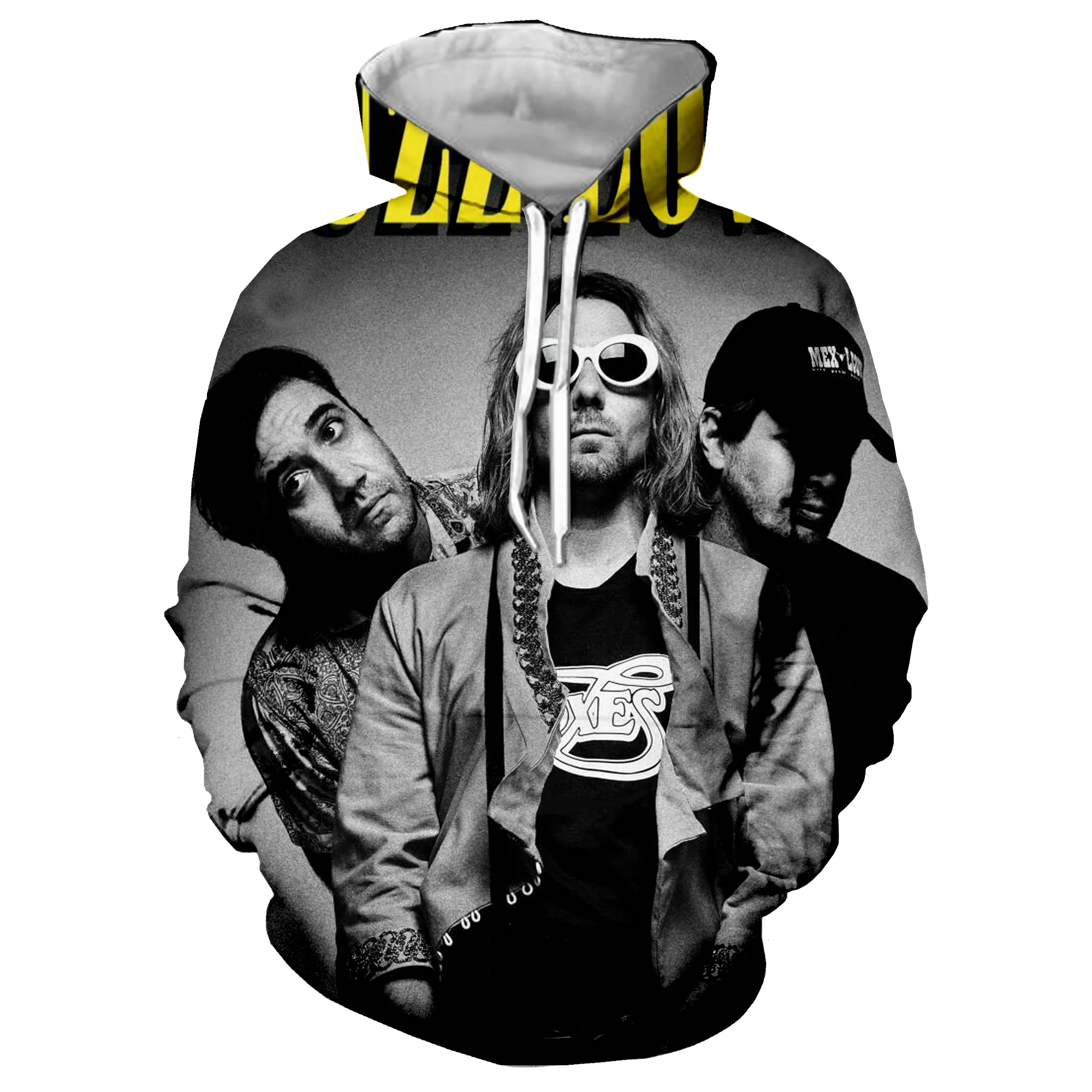 Толстовка Nirvana с 3D принтом рок Черная мужская одежда 2019 забавная толстовка