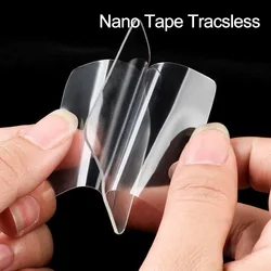 Nano – ruban adhésif Double face sans Trace, Transparent, réutilisable, étanche, crochet mural pour la maison, 5/10 pièces 