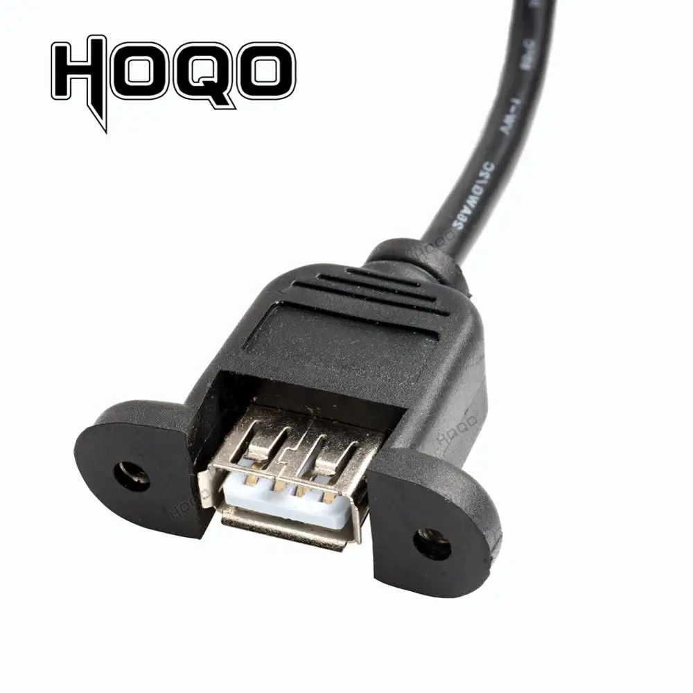 USB Удлинительный кабель Type A порт 2 0 штекер гнездо с винтовой блокировка отверстия